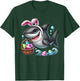 Easter Shark Easter Basket Bunny Ears Happy Easter Boys T-Shirt - T-Shirt | Forest