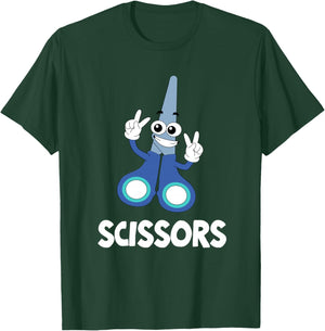 Rock Paper Scissors Group Halloween Costume T-Shirt - T-Shirt | Forest