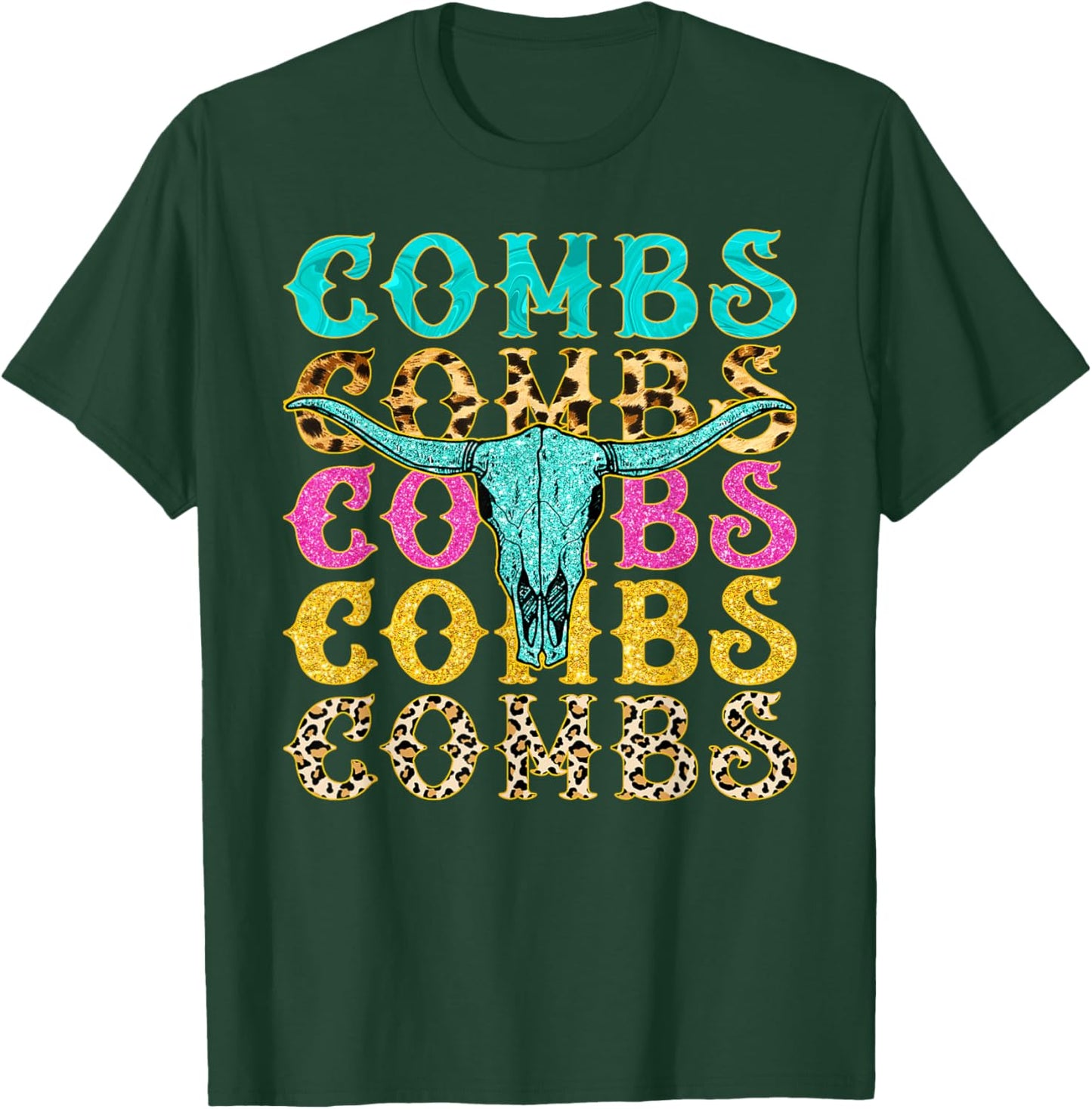 Vintage Combs Name Personalized, Combs Name 90s Style T-Shirt - T-Shirt | Forest