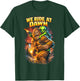 We Ride at Dawn Bigfoot Sasquatch Alien UFO Funny Cryptid T-Shirt - T-Shirt | Forest