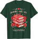 Books are My Valentine Book Lover Heart Matching Party T-Shirt - T-Shirt | Forest