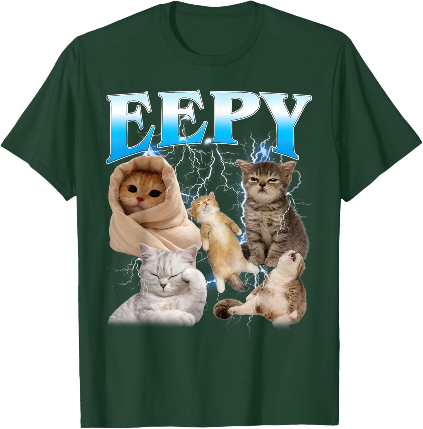 Eepy Cat Funny Silly Sleepy Cat Meme T-Shirt - T-Shirt | Forest