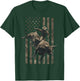 Western Rodeo American Flag T-Shirt - T-Shirt | Forest