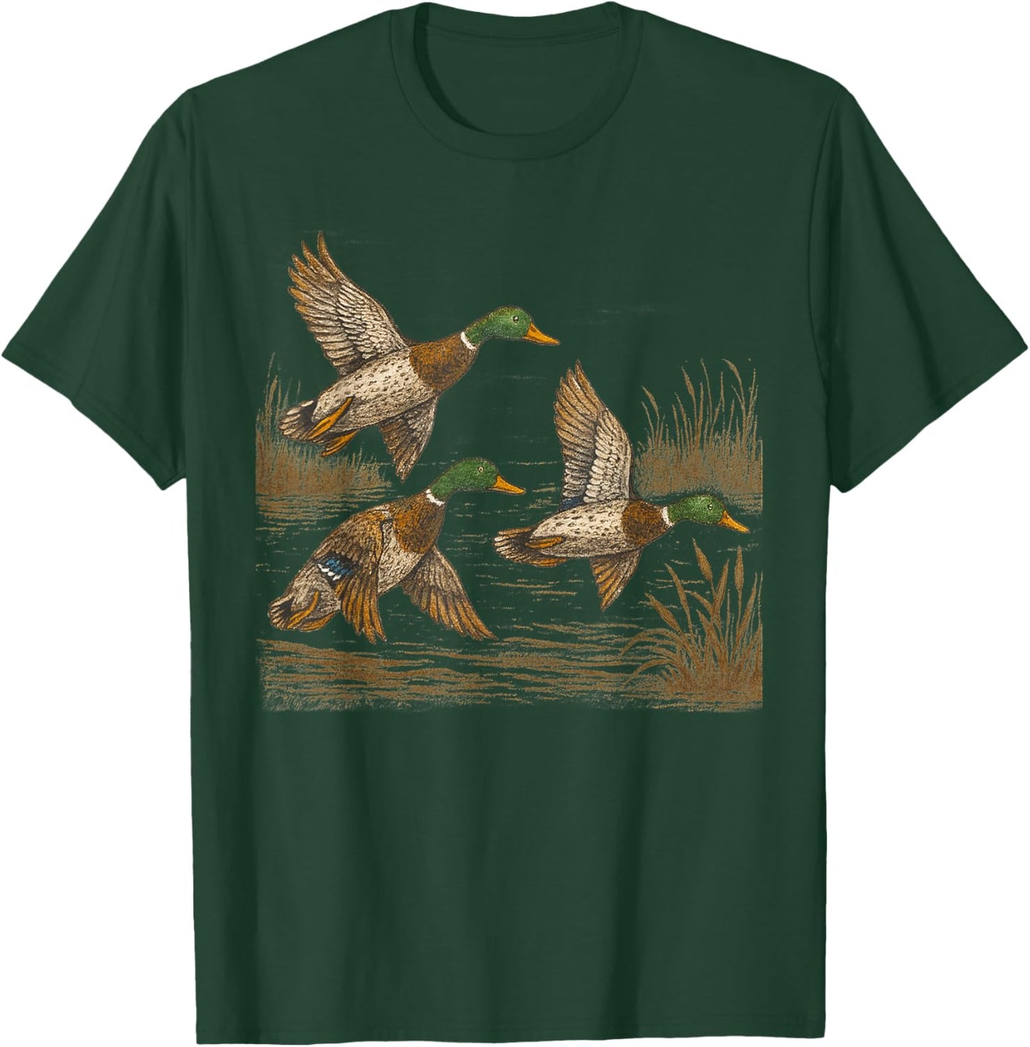 Retro Duck Nature 90s Vintage Wildlife Women Kids T-Shirt - T-Shirt | Forest