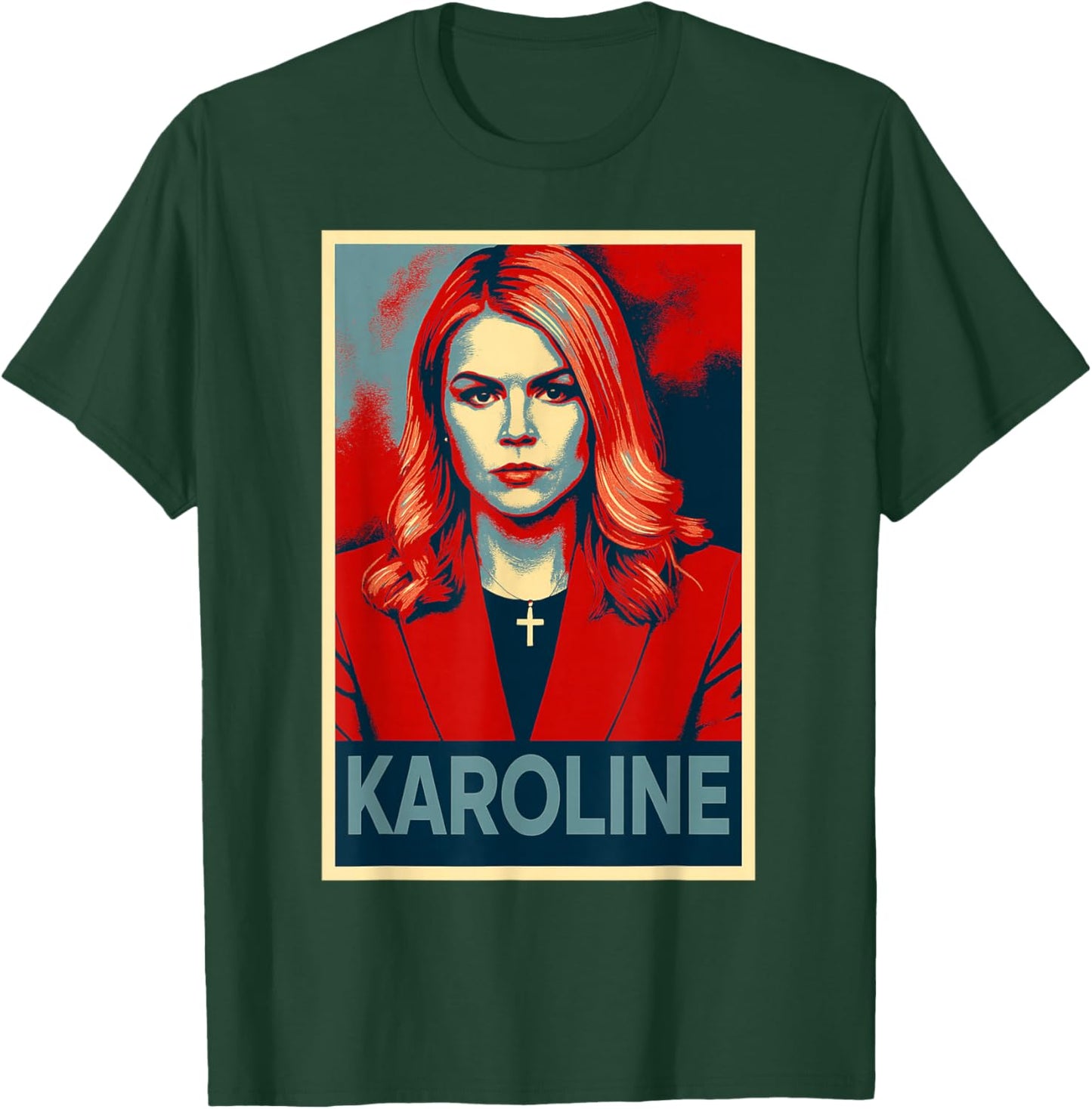 Karoline Leavitt Portrait T-Shirt - T-Shirt | Forest