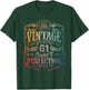 Vintage 1965 Limited Edition Shirt 61 Year Old 61st Birthday T-Shirt - T-Shirt | Forest