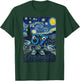 67 Six Seven 6-7 Starry Night Van Gogh Brainrot Slang Meme T-Shirt - T-Shirt | Forest