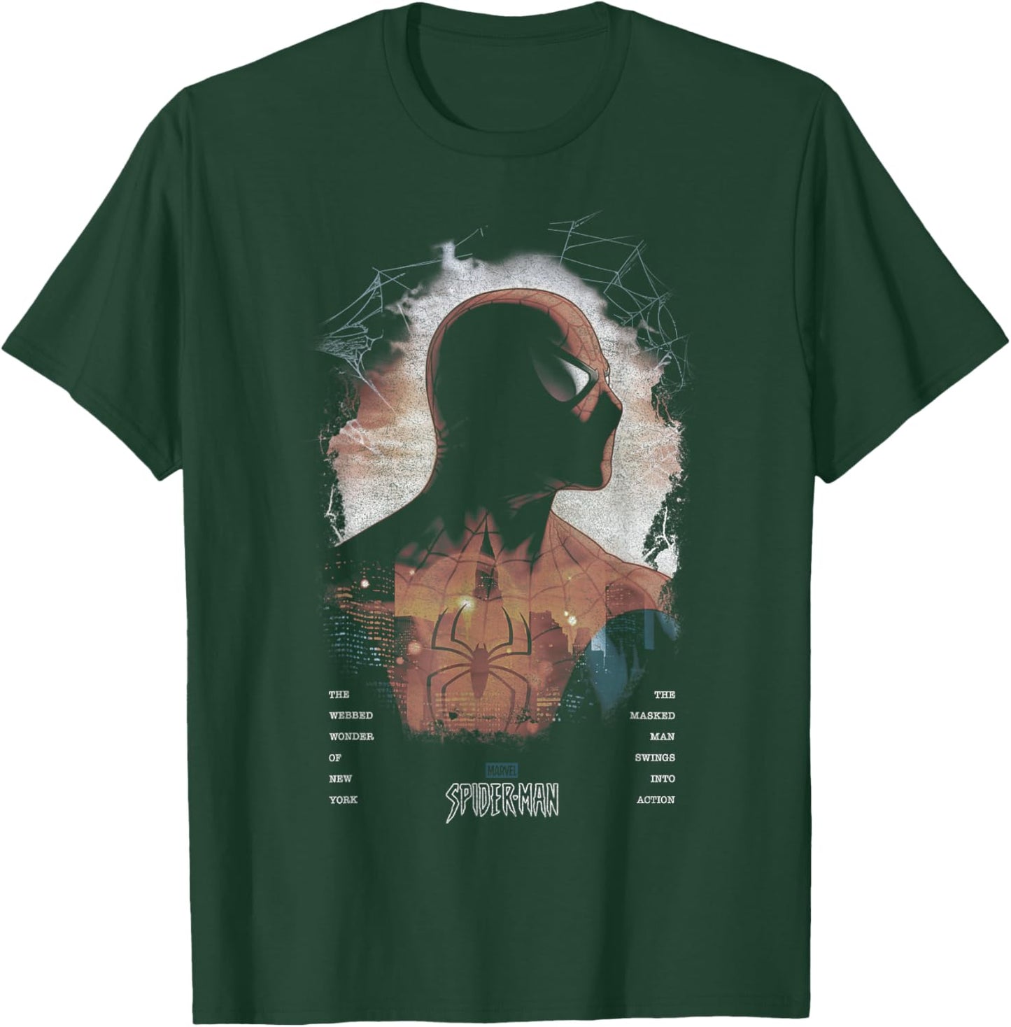 Marvel Comics Spider-Man Webbed Wonder of New York T-Shirt - T-Shirt | Forest