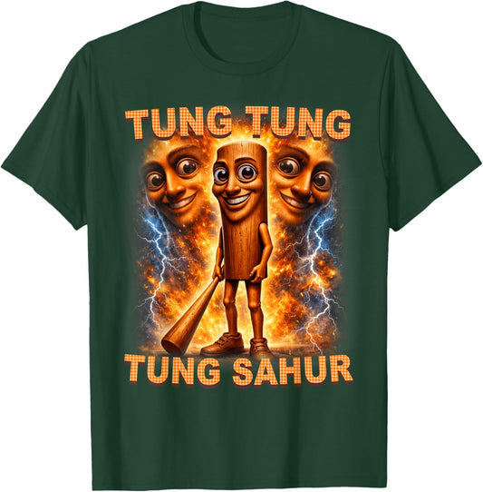 Tung Tung Tung Sahur is Calling Funny Italian Brainrot T-Shirt - T-Shirt | Forest
