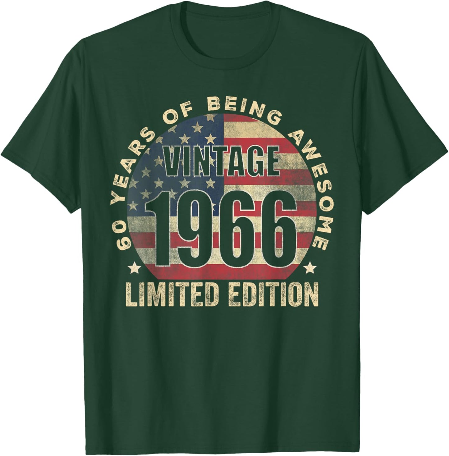 Vintage 1966 Women 60 Year Old Gifts 60th Birthday T-Shirt - T-Shirt | Forest