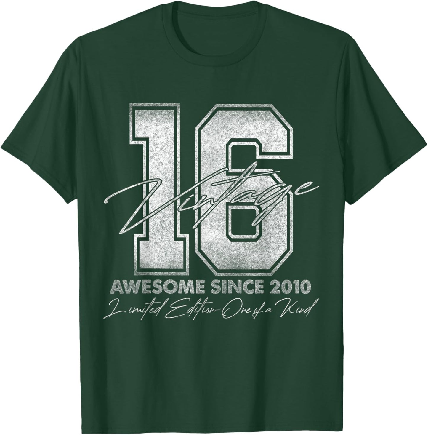 16 Year Old Gifts Vintage 2010 Limited Edition 16th Birthday T-Shirt - T-Shirt | Forest