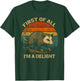 First of All I'm A Delight Vintage Opossum Funny Possum T-Shirt - T-Shirt | Forest