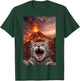 Funny Scared Cat Selfie During Volcano Eruption T-Shirt - T-Shirt | Forest