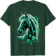 St Patricks Day Irish Horse Lovers Shamrocks St Paddy's Day T-Shirt - T-Shirt | Forest