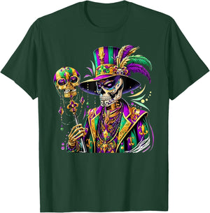 Mardi Gras Costume Sugar Skull Carnival New Orleans Trip T-Shirt - T-Shirt | Forest