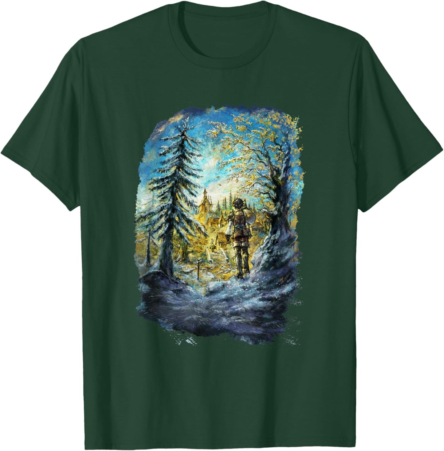 OCTOPATH Traveler 0 - Key Visual T-Shirt - T-Shirt | Forest