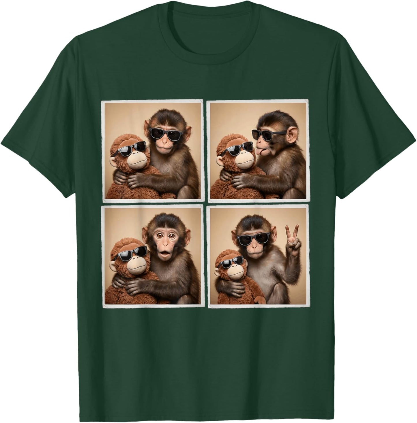 Panchi Kun Viral Video Meme Baby Monkey Punch Photobooth T-Shirt - T-Shirt | Forest