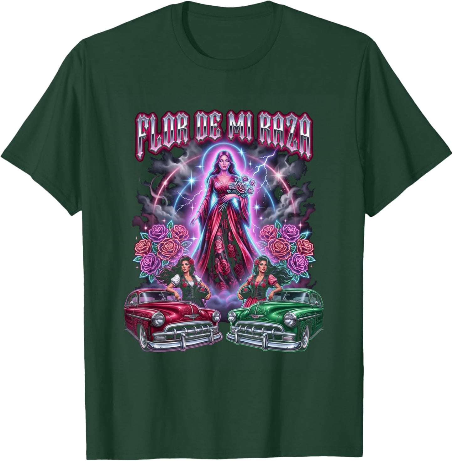 Chicano Lowrider Art T-Shirt - T-Shirt | Forest