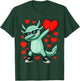 Dabbing Axolotl Heart Valentines Day As Girls Boys Kids T-Shirt - T-Shirt | Forest