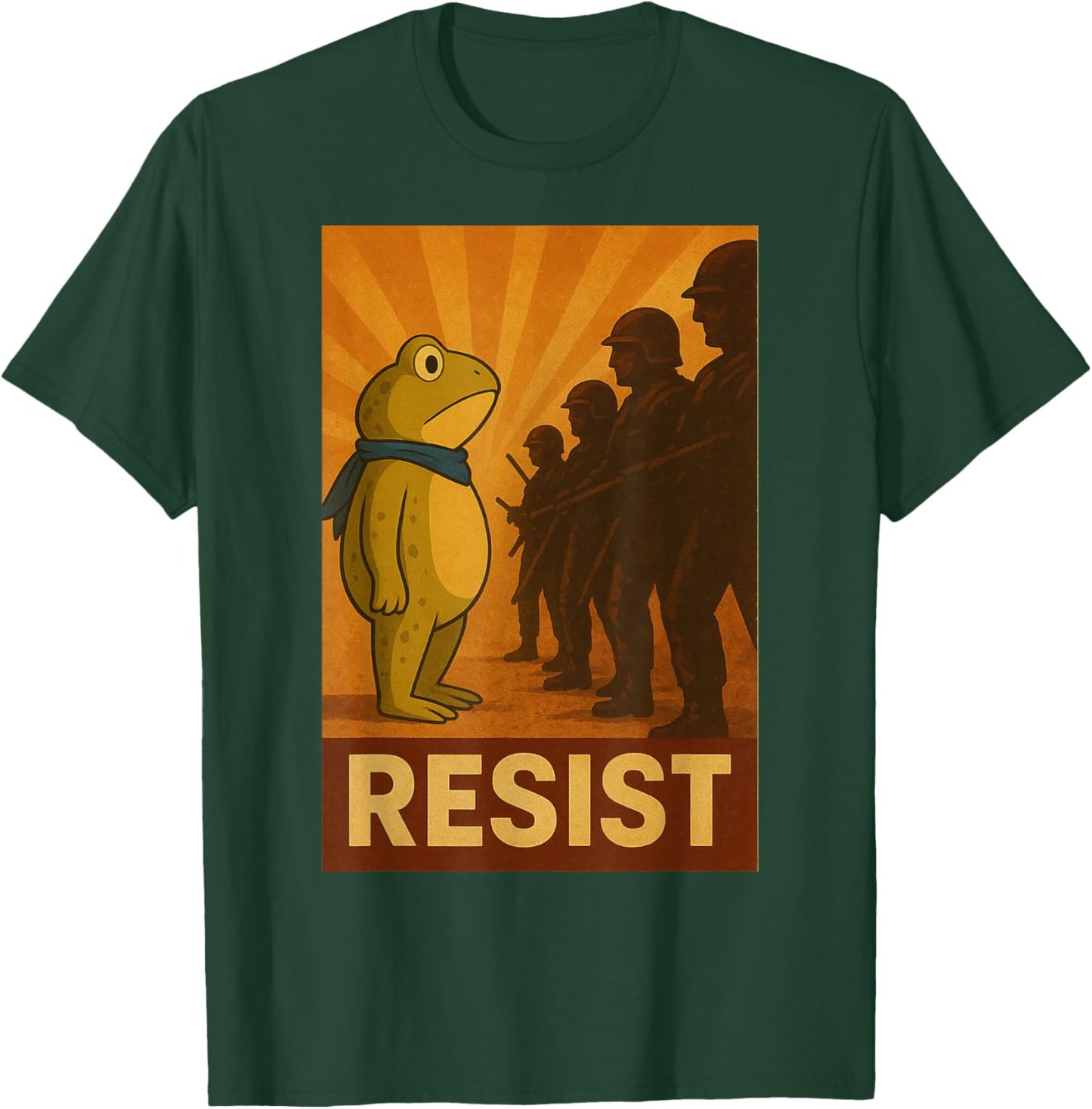 Funny Vintage Portland Frog Protest T-Shirt - T-Shirt | Forest