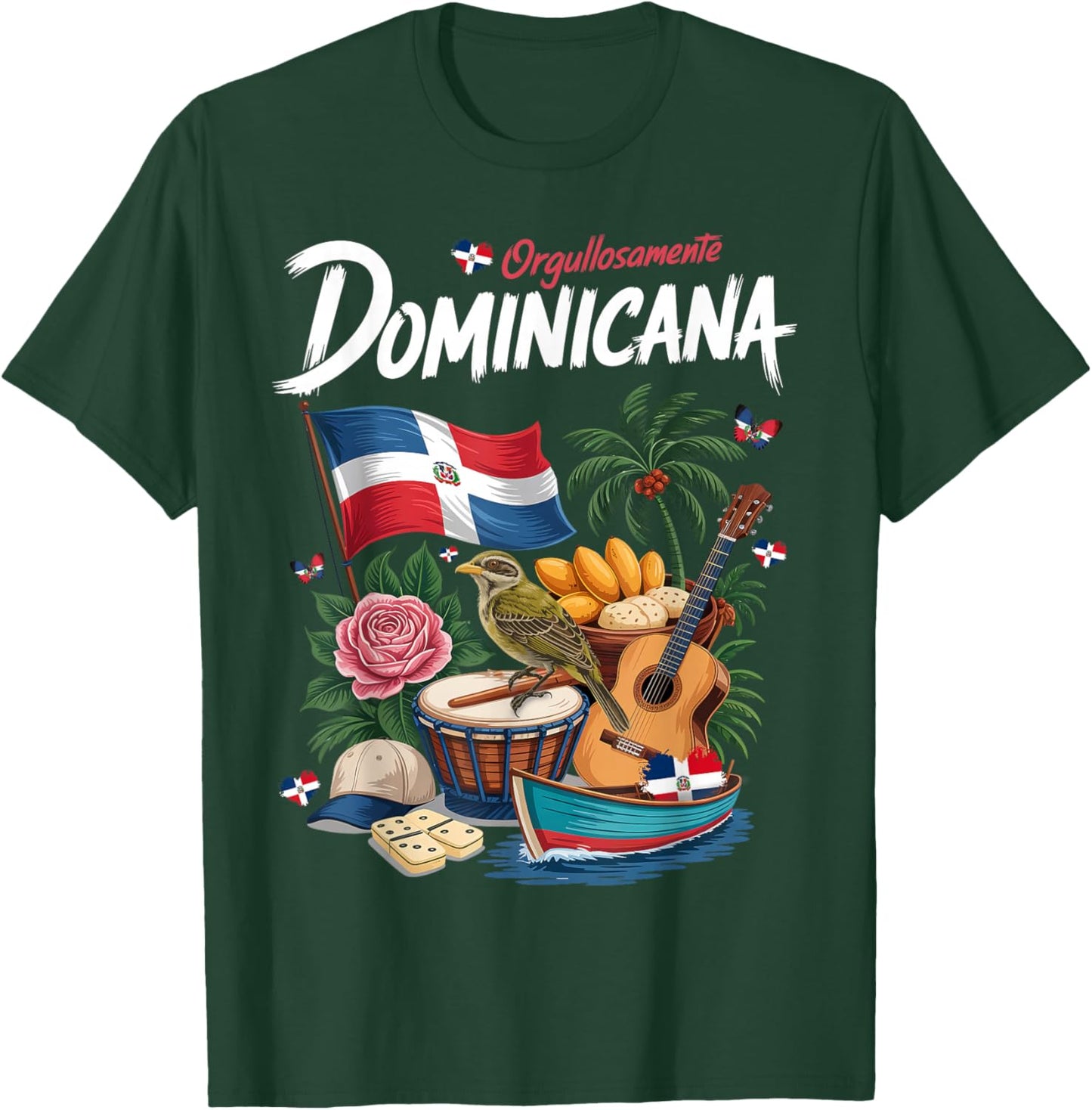 Dominicana Outfit Idea Dominican Republic Themed T-Shirt - T-Shirt | Forest
