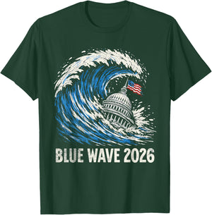 Blue Wave 2026 Vote Midterms T-Shirt - T-Shirt | Forest