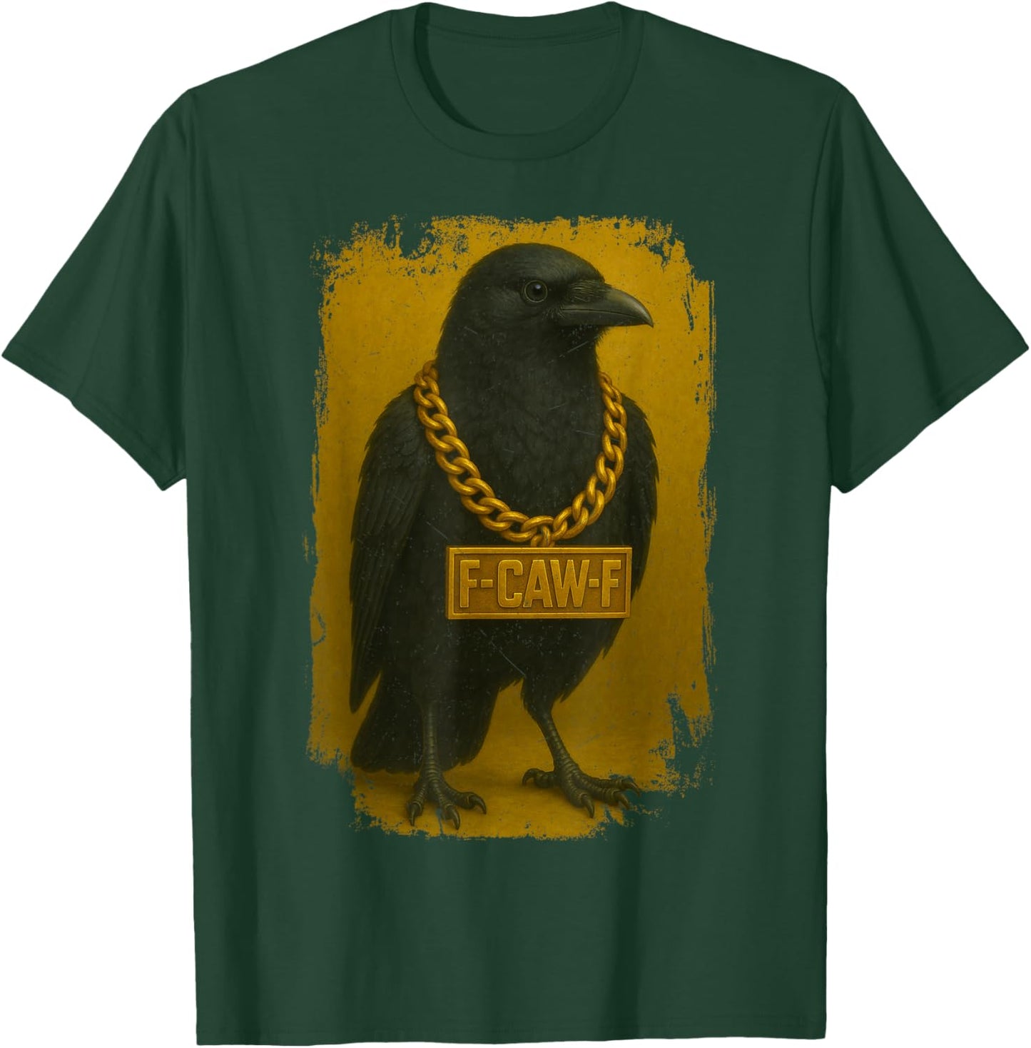 F-CAW-F Crow Funny Quote Black Raven Bird Adult Humor T-Shirt - T-Shirt | Forest