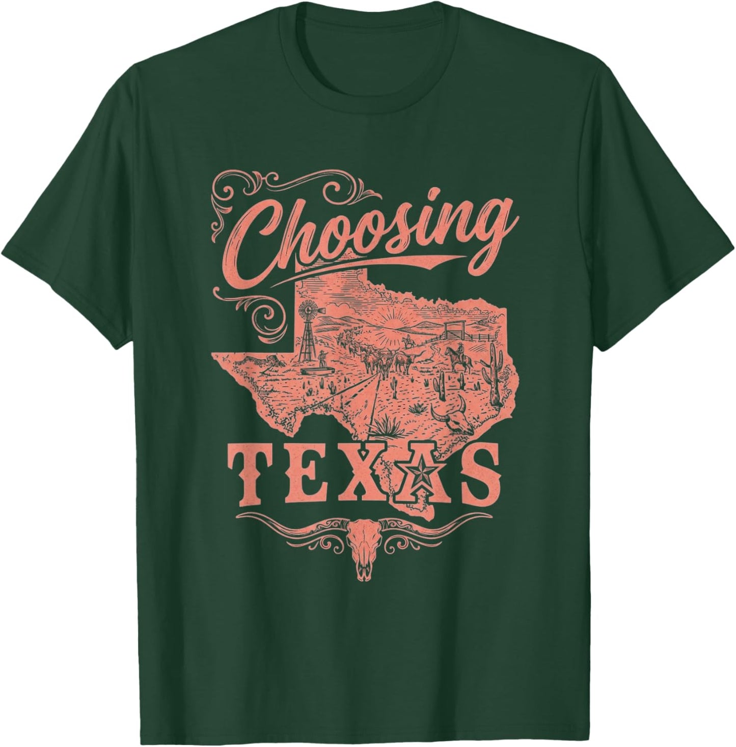 Western Choosing Texas Choosin' Texas T-Shirt - T-Shirt | Forest