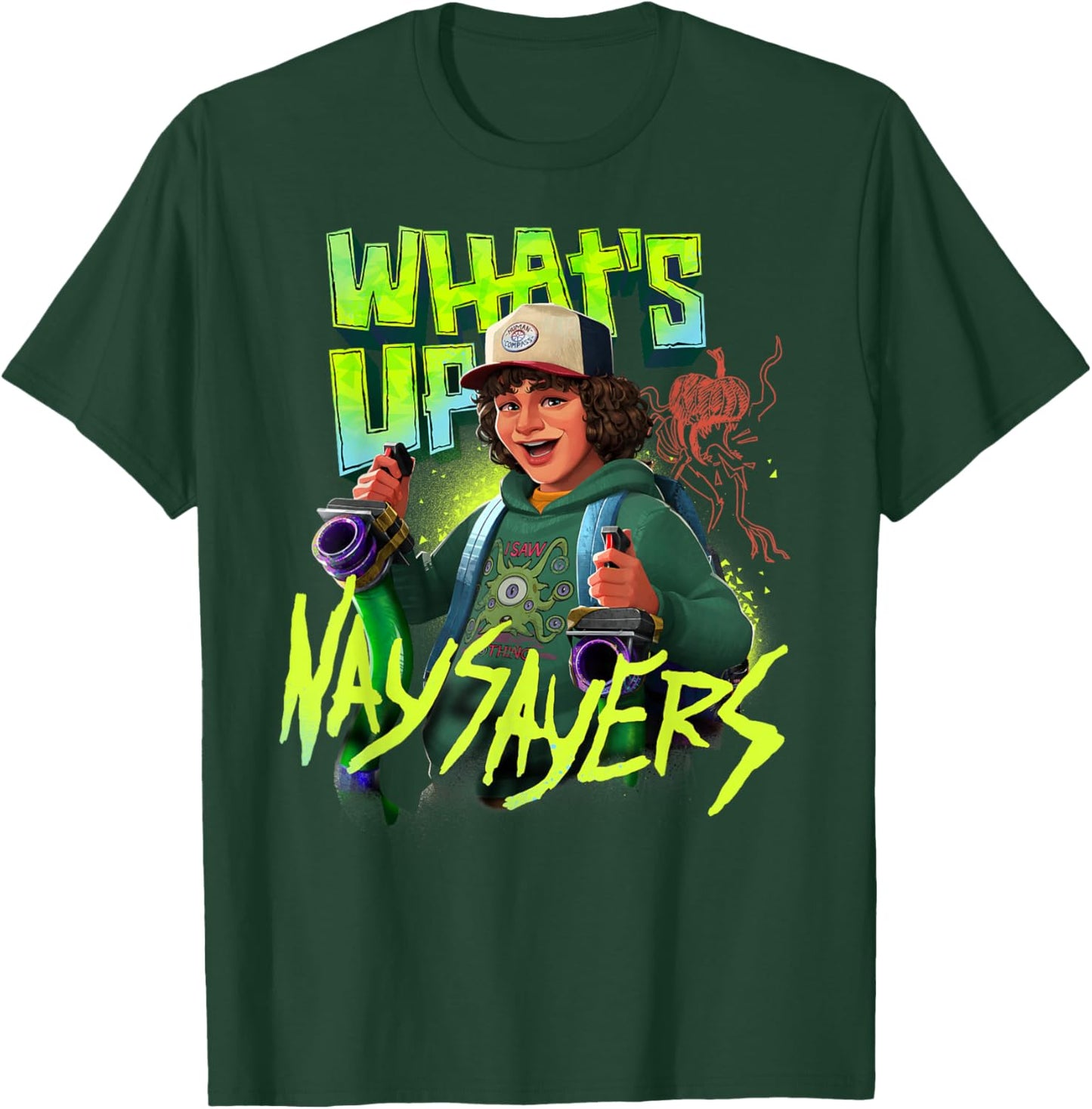 Stranger Things Tales from '85 What's Up Nay Sayers Dustin T-Shirt - T-Shirt | Forest
