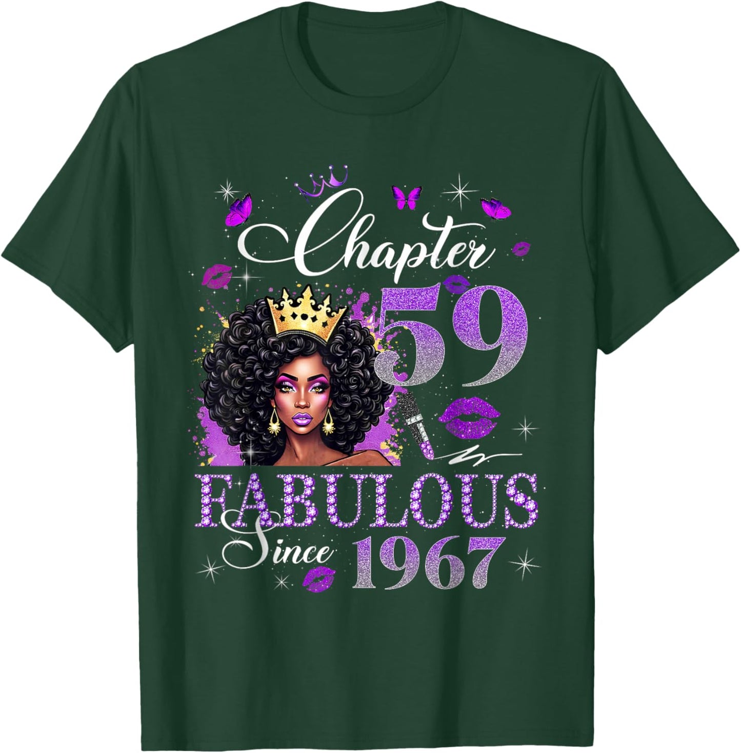 Chapter 59 Fabulous Since 1967 Black Queen Diamond T-Shirt - T-Shirt | Forest