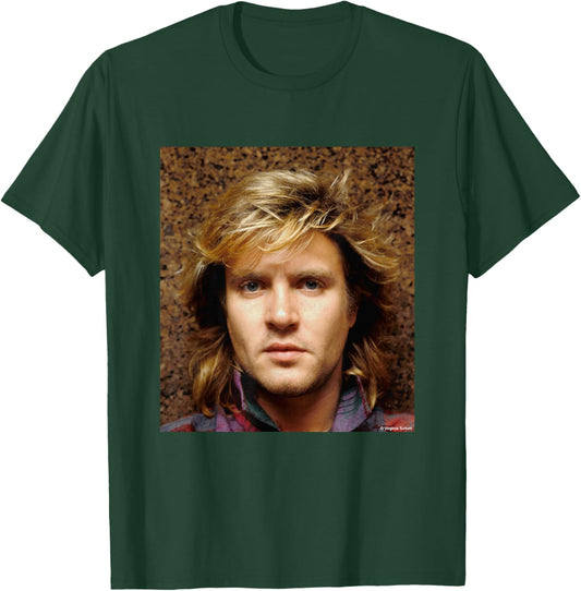 Simon Le Bon 80s Hair Duran Duran by Virginia Turbett T-Shirt - T-Shirt | Forest
