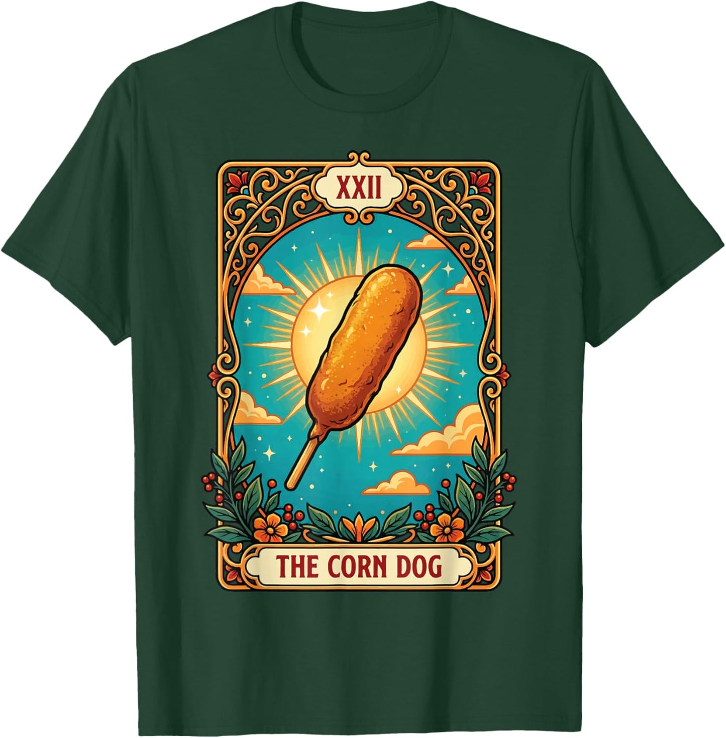 The Corn Dog Tarot Card T-Shirt - T-Shirt | Forest