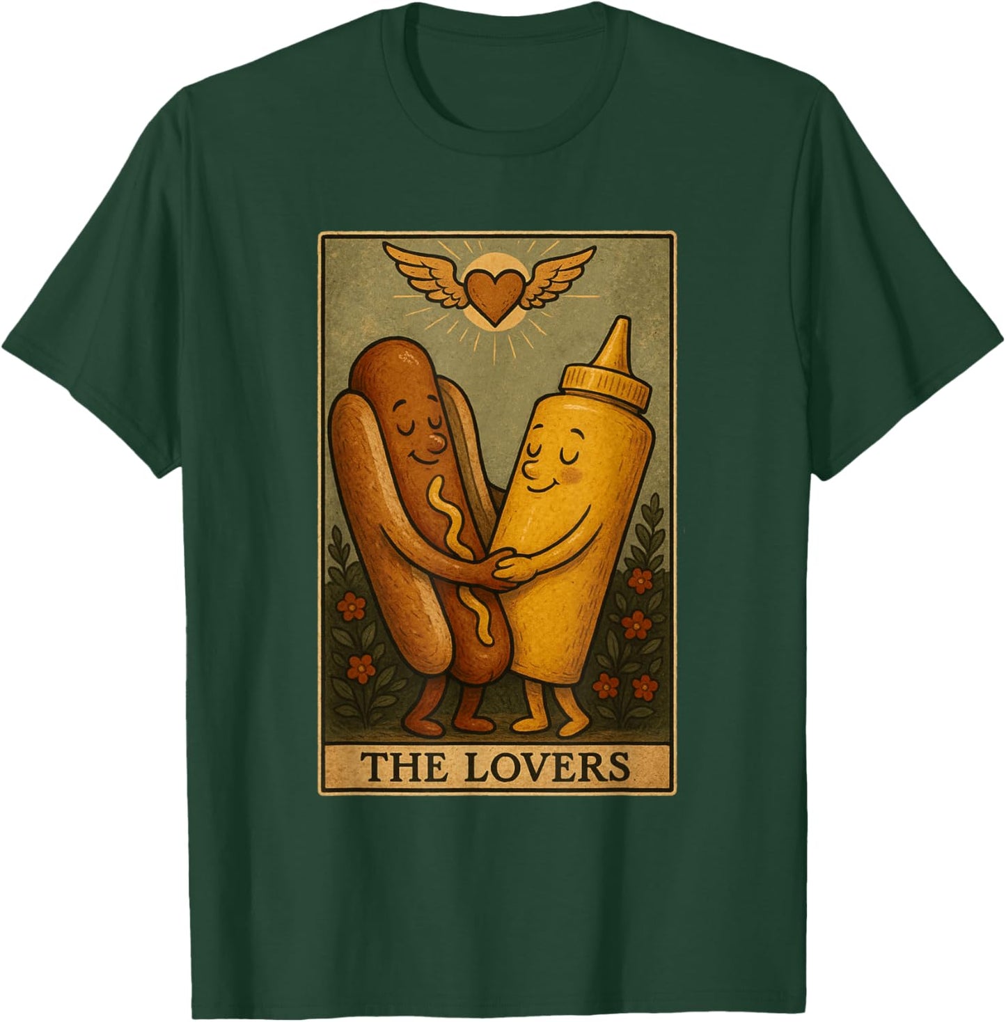 Funny Hot Dog Lover Hot Dog Design Women Men Food T-Shirt - T-Shirt | Forest