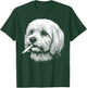 Funny Smoking Dog Meme Maltese Smoking Meme Cigarette Gen Z T-Shirt - T-Shirt | Forest