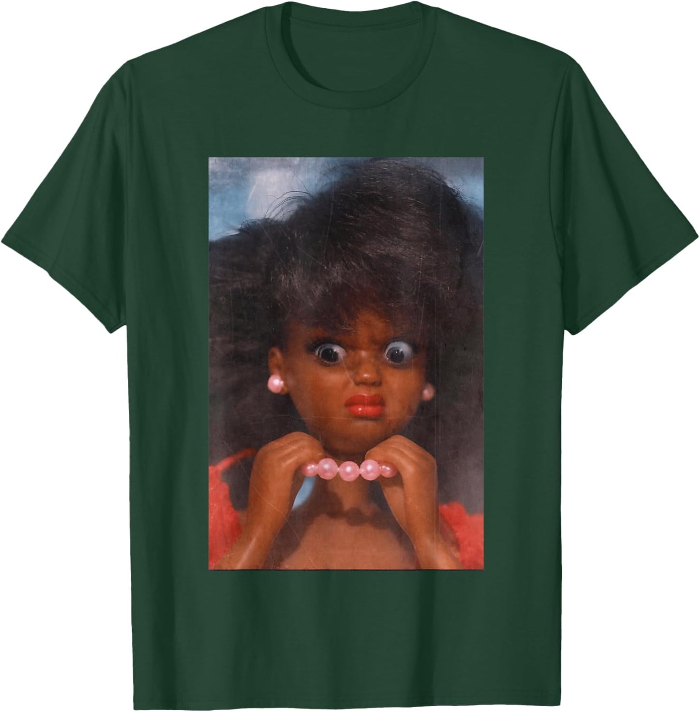 Black Disgusted Doll face Meme Funny Disgusting Joke T-Shirt - T-Shirt | Forest