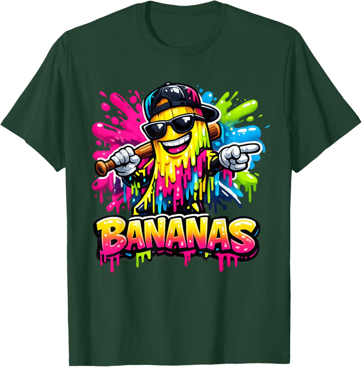 Funny Banana Coquette Bow Kids Girls Boys Youth Men T-Shirt - T-Shirt | Forest