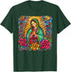 Our Lady Virgen De Guadalupe Saint Virgin Mary Pink Roses T-Shirt - T-Shirt | Forest