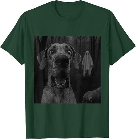 Great Dane Ghost Spooky Halloween T-Shirt - T-Shirt | Forest