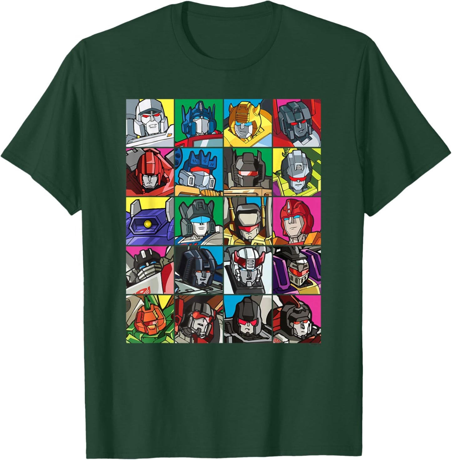 Transformers Transformer Squares T-Shirt - T-Shirt | Forest