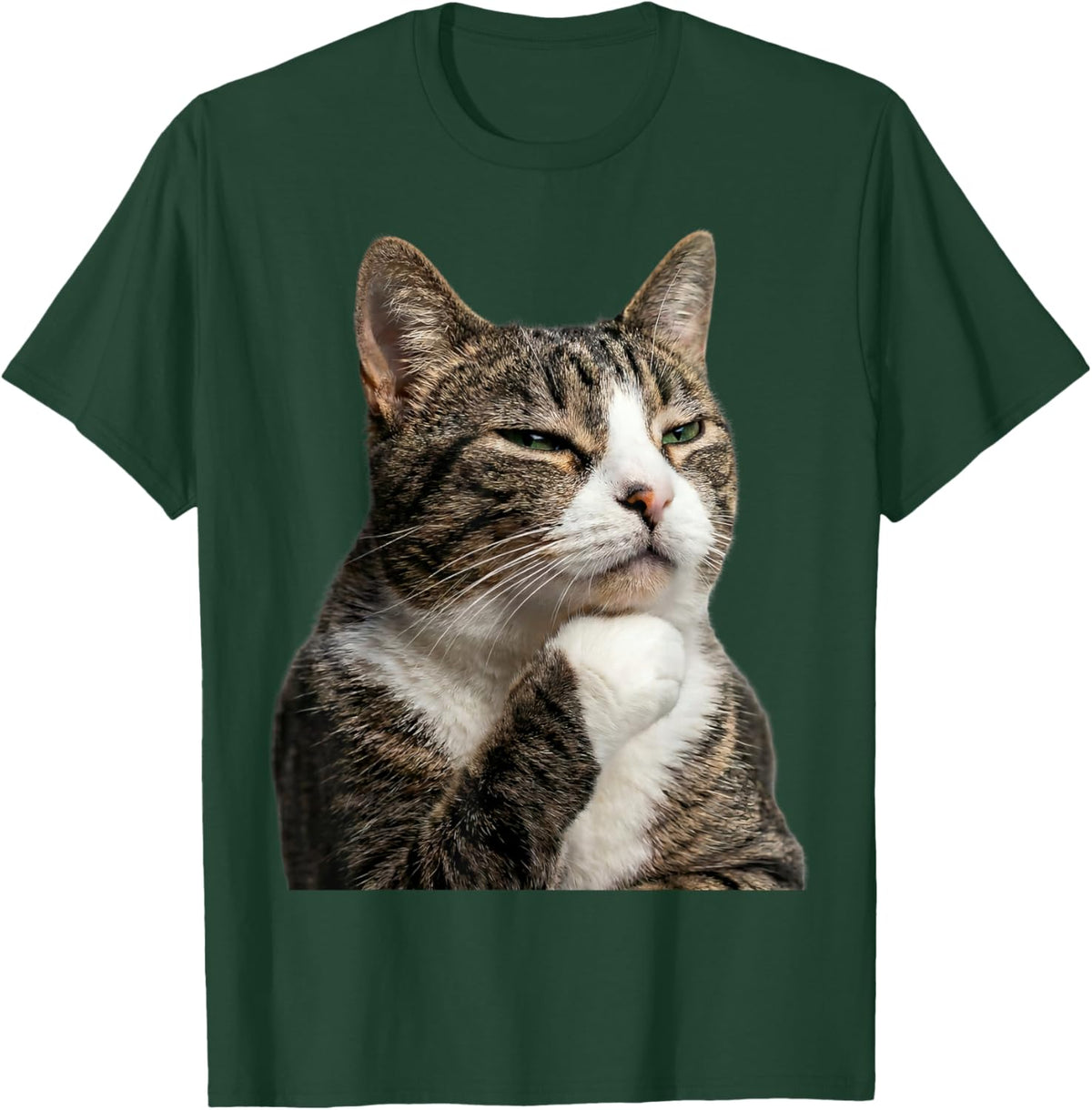 Funny Thinking Cat T-Shirt - T-Shirt | Forest