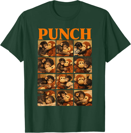 Cute Monkey Punch T-Shirt - T-Shirt | Forest