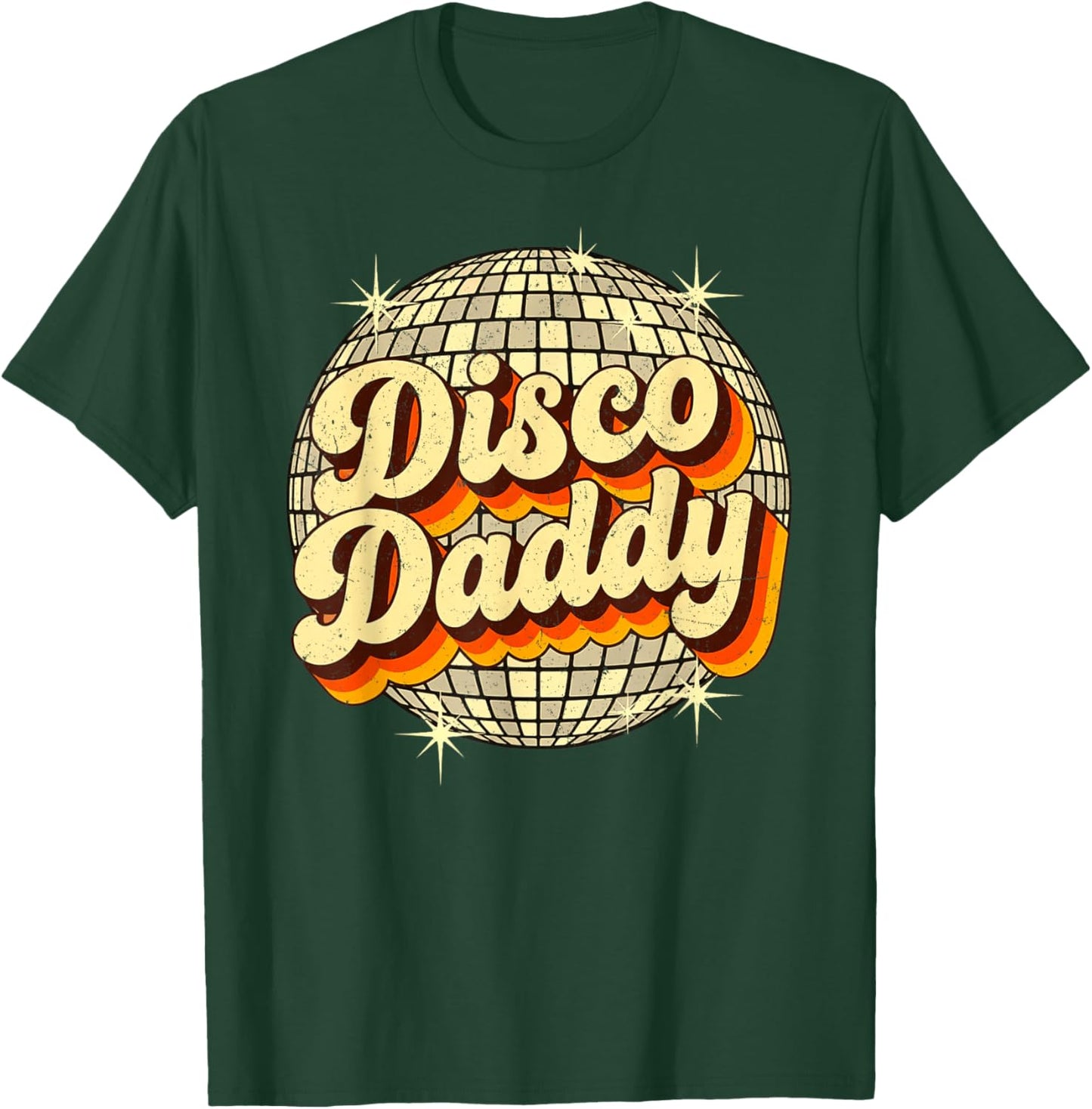 Vintage Retro Ball 70s Disco Daddy Party T-Shirt - T-Shirt | Forest