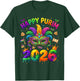 Happy Purim 2026 Colorful Jewish Festival Mask Balloon T-Shirt - T-Shirt | Forest