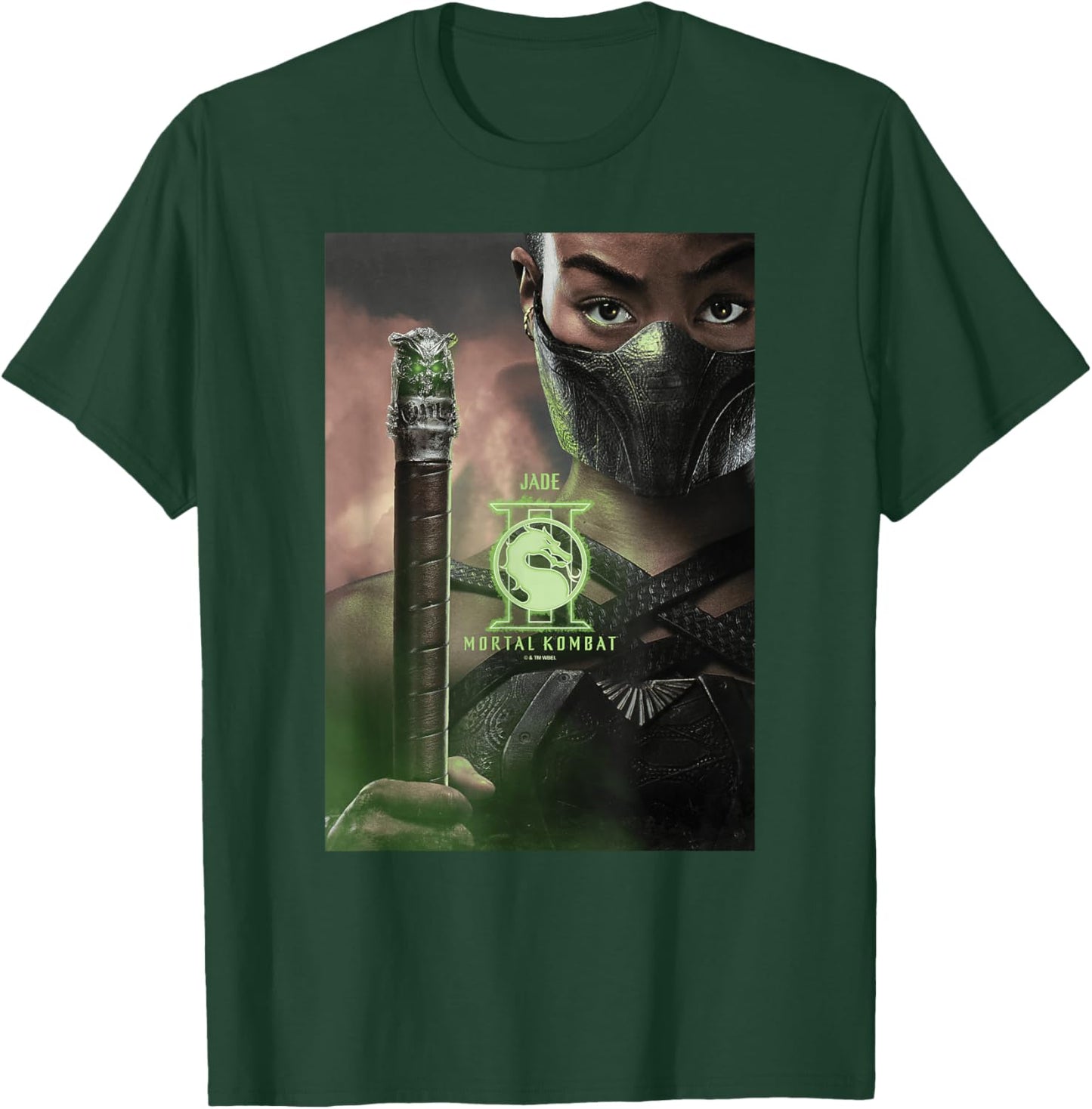 Mortal Kombat 2 Jade Official Character Poster T-Shirt - T-Shirt | Forest