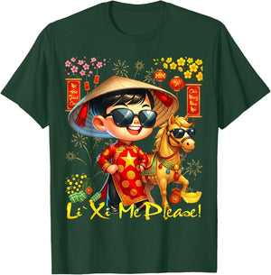 Li Xi Me Please Chuc Mung NAM Moi Vietnamese Lunar New Year T-Shirt - T-Shirt | Forest