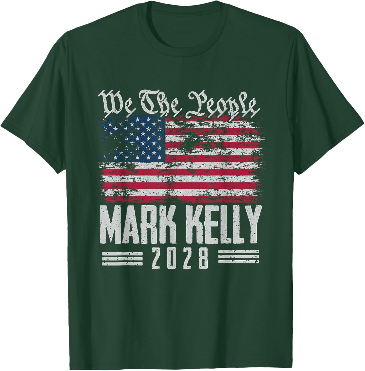 Kelly 2028 for President Mark Kelly 2028 US Flag T-Shirt - T-Shirt | Forest