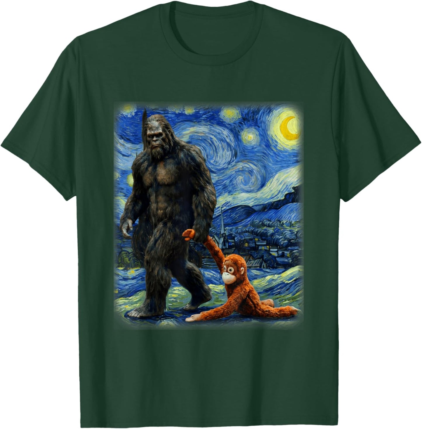 Punch the Monkey Bigfoot Sasquatch Video Meme Baby Monkey T-Shirt - T-Shirt | Forest