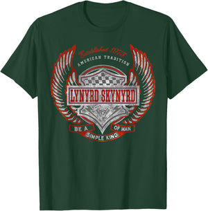 Lynyrd Skynyrd Simple Man 1973 Rally Race Car Biker Rock Fan T-Shirt - T-Shirt | Forest