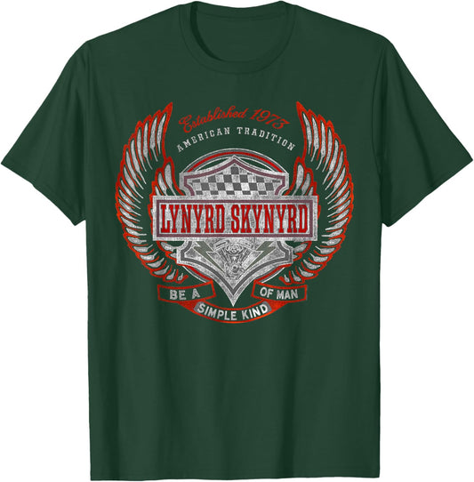 Lynyrd Skynyrd Simple Man 1973 Rally Race Car Biker Rock Fan T-Shirt - T-Shirt | Forest