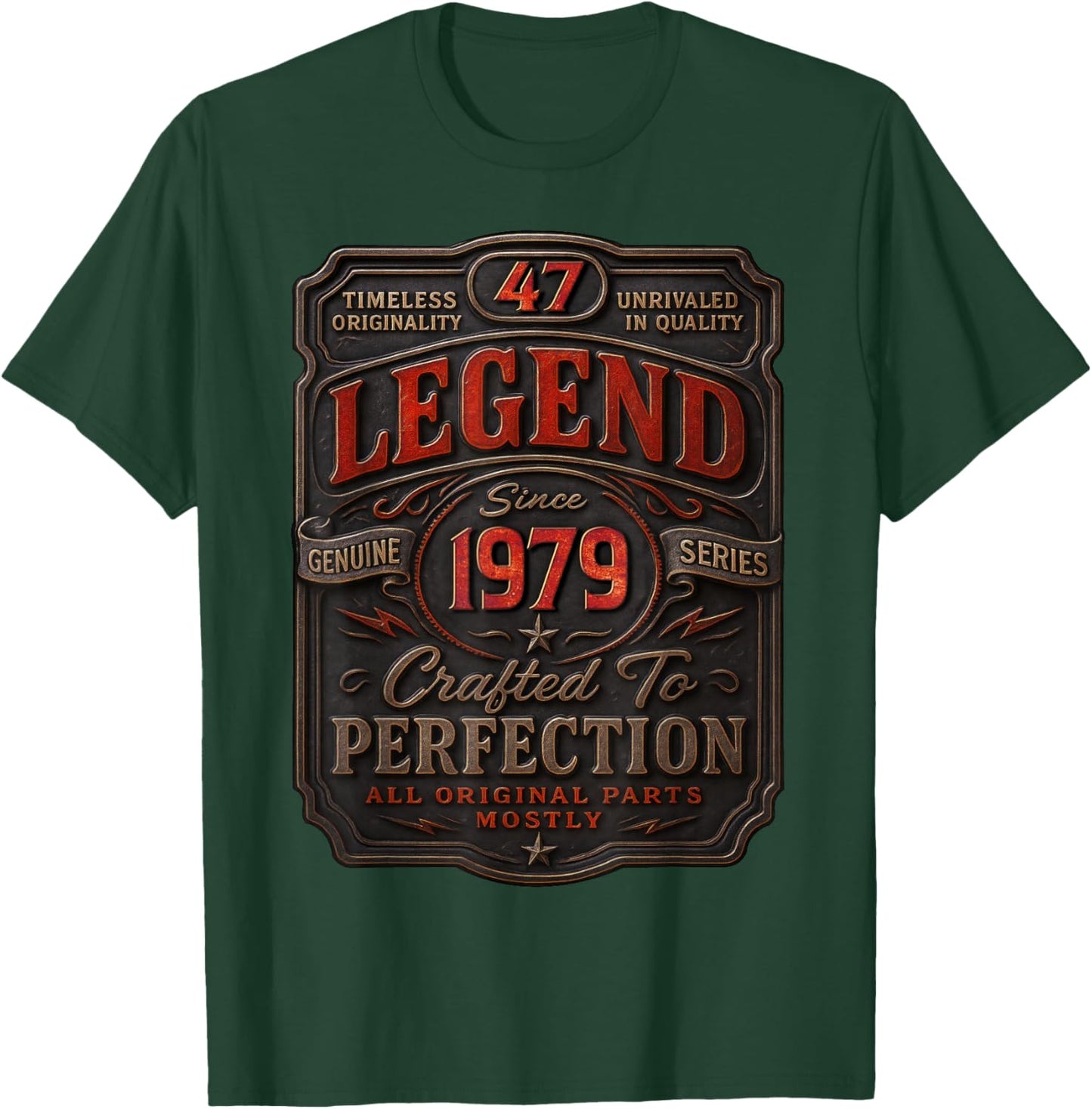 Vintage 1979 Limited Edition Shirt 47 Year Old 47th Birthday T-Shirt - T-Shirt | Forest